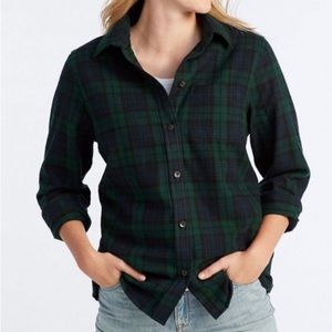 Scotch Plaid Flannel Shirt- Black Watch Plaid